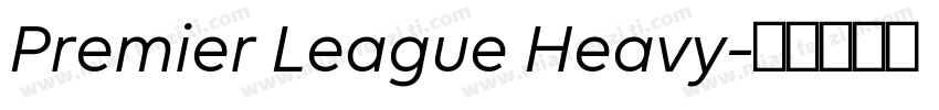 Premier League Heavy字体转换